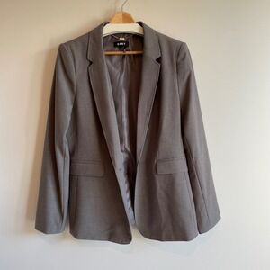 DKNY Single Breasted Blazer Women's Size 12 Gray Business Casual Career‎ Office
